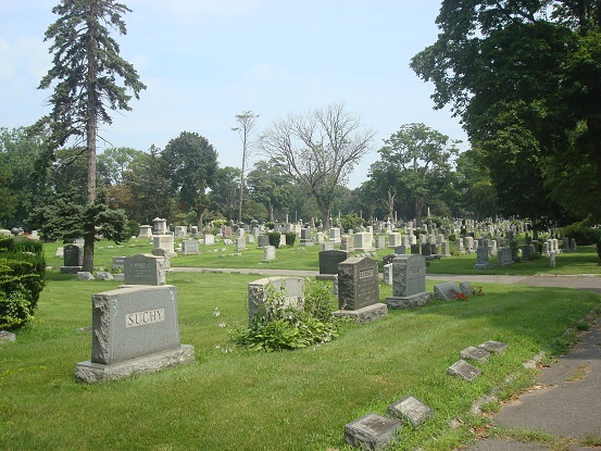 View of Lakeview Cemetery