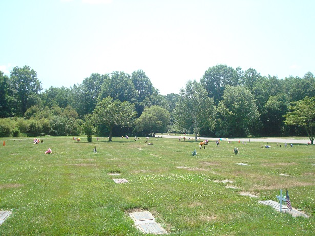 View of cemetery