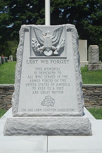 Detail, Armed Services Memorial