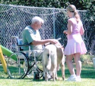 Kara & Kathyrn - Therapy Dog test