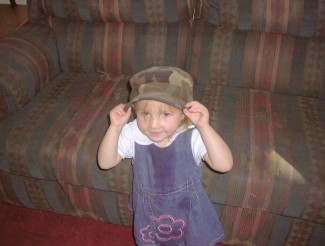 Stand tall when talking to me soldier!