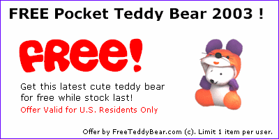 Get A Free Teddy Bear!