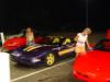 Me & Tammy wiping down the Vettes