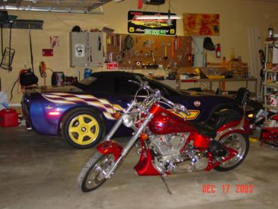 The Vette and the Big Dog