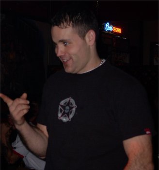 Aaron our Bartender on his Birthday, Off Duty heh