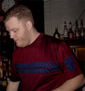 Matt concentrating WAY too hard.