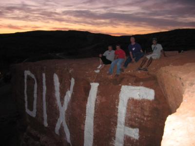 We climbed up to the Dixie Rock and watched sunset