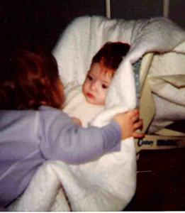 sister kt being nice to me