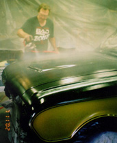 Painting the clear coat