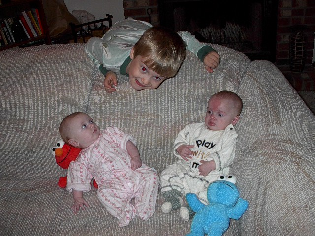 Tristin greets the new arrivals.  Helena seems impressed