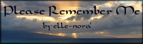 Please Remember Me by elle-nora'