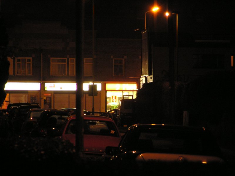 Chip shop at the end of my road taken at 380mm (full zoom)