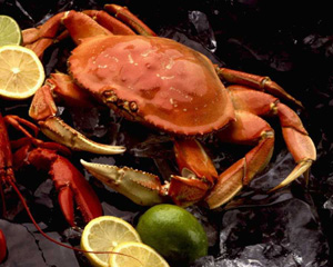 photo-Steamed crab with lemon
