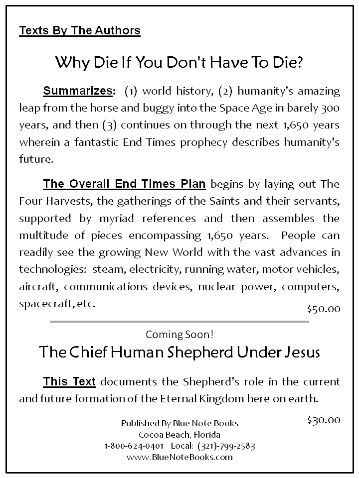 Synopsis Of The Future, Tomorrow's World Kingdom