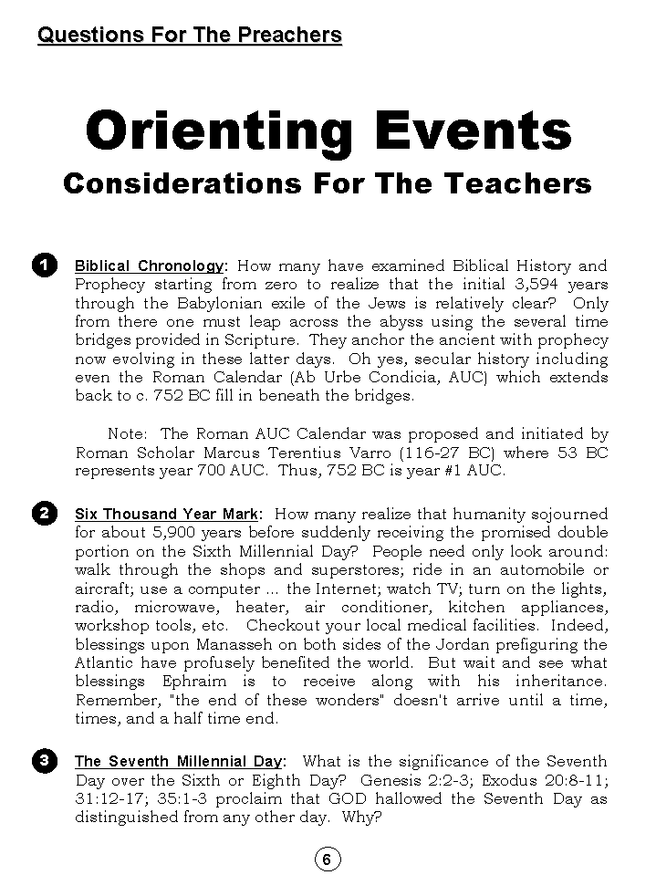 Synopsis Of The Future, Tomorrow's World Kingdom