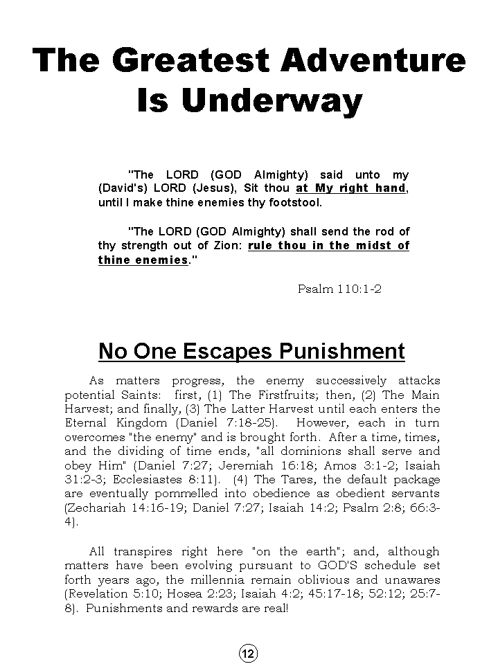 Synopsis Of The Future, Tomorrow's World Kingdom