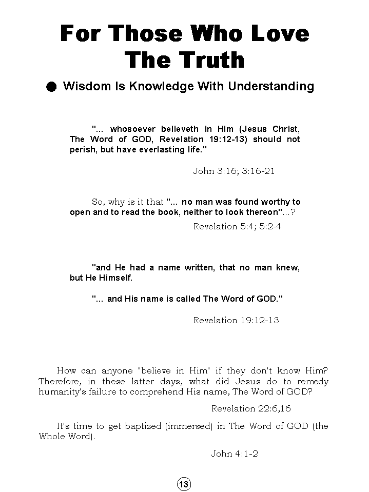 Synopsis Of The Future, Tomorrow's World Kingdom