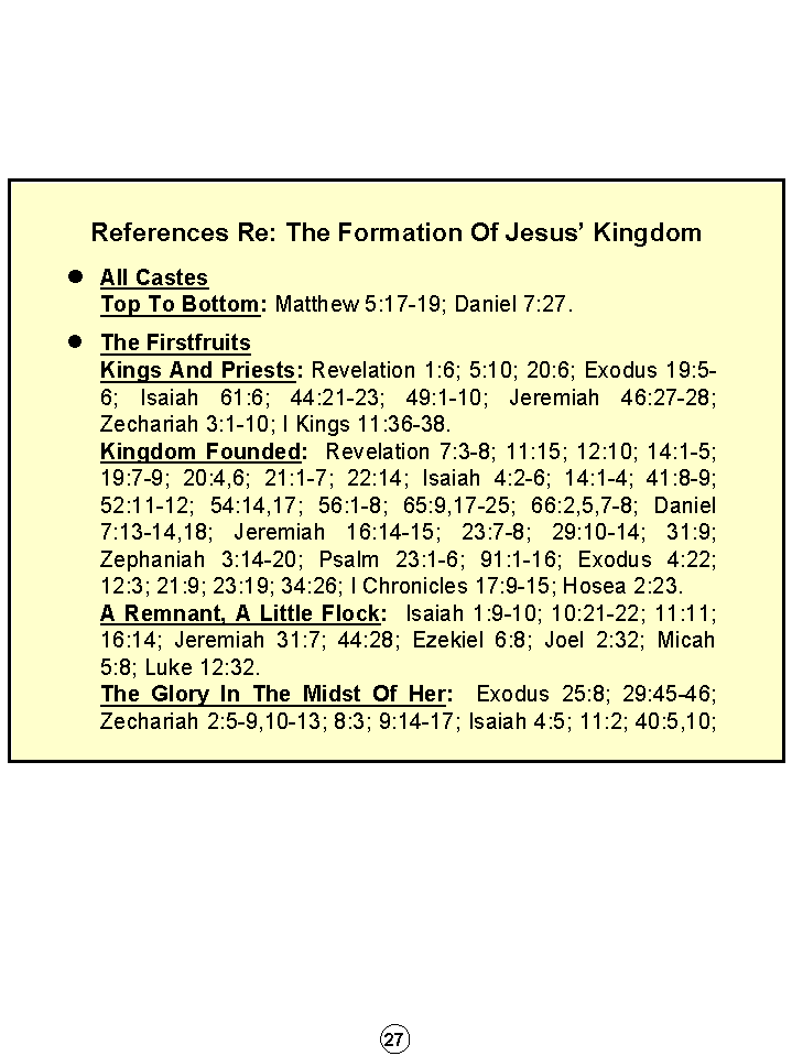 Synopsis Of The Future, Tomorrow's World Kingdom