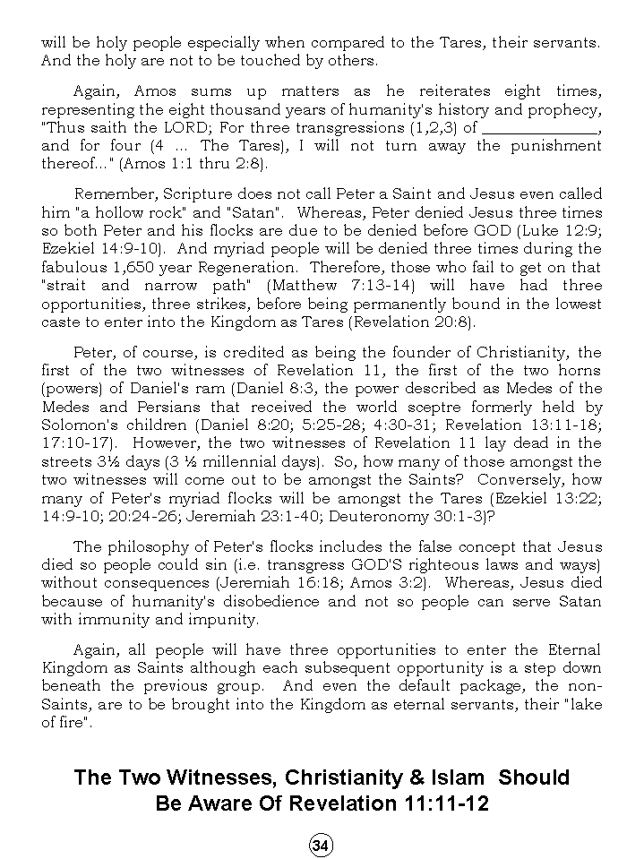 Synopsis Of The Future, Tomorrow's World Kingdom