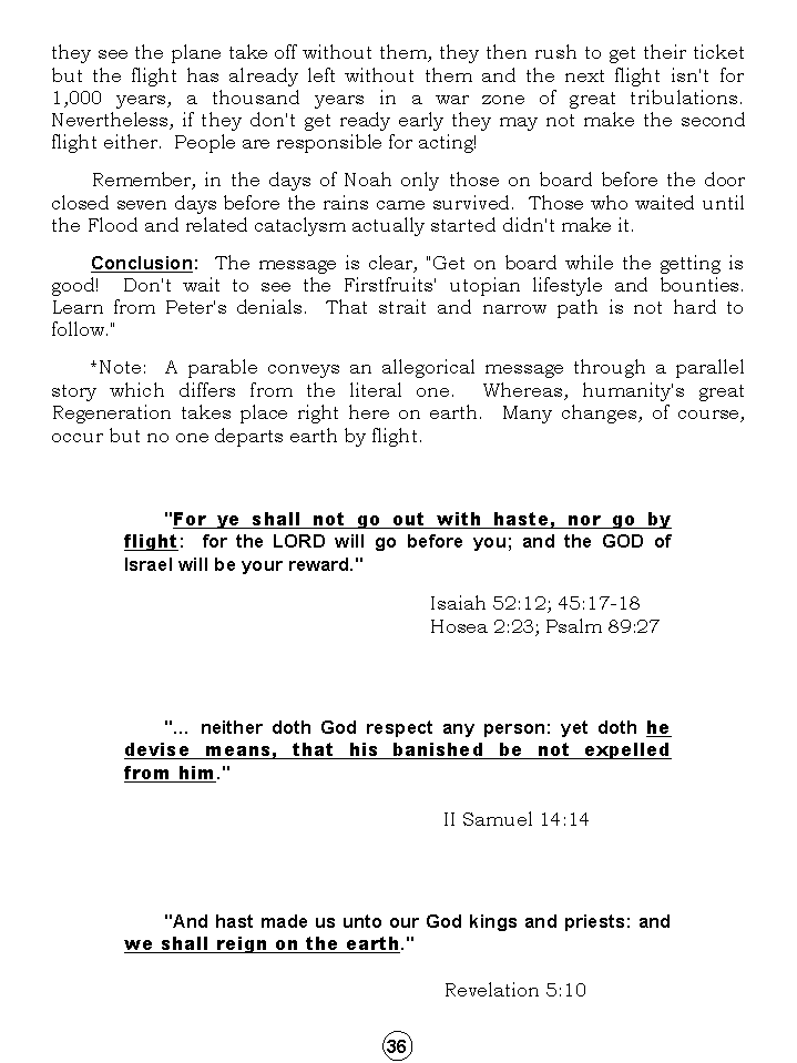 Synopsis Of The Future, Tomorrow's World Kingdom