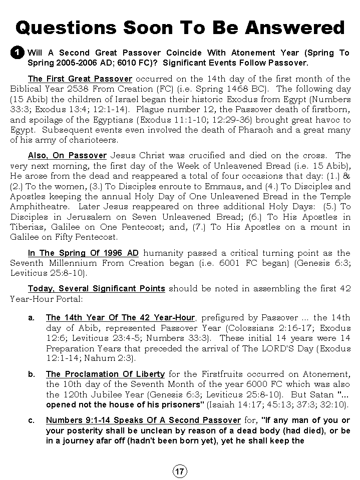 Humanity's Great Sojourn Through History And Prophecy