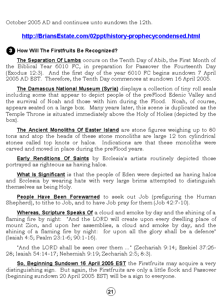 Humanity's Great Sojourn Through History And Prophecy