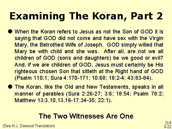 Examining The Koran Part II