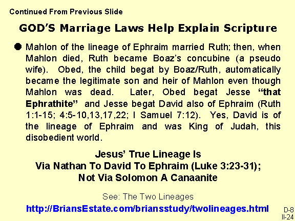 GOD'S Marriage Laws Help Explain Scripture