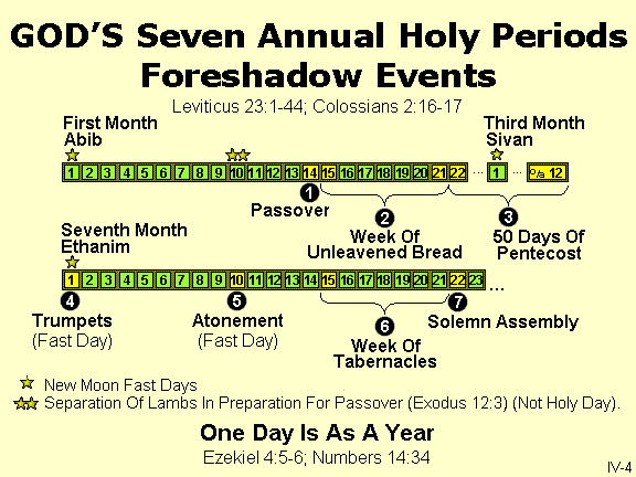 GOD'S Seven Annual Holy Periods Foreshadow Events