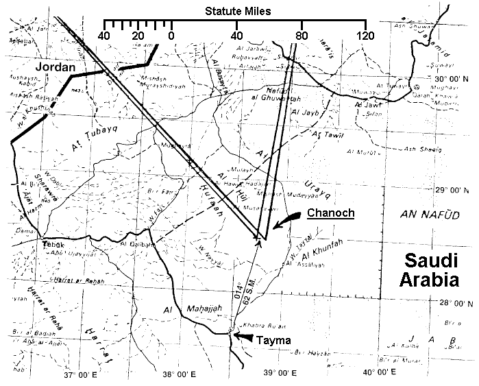 Map Showing Location Of Chanoch (City Built By Cain ... East Of Eden).