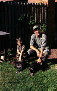 Eric and Justin With their turkeys