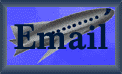PLANE EMAIL BUTTON BLUE ON BLUE