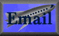 PLANE EMAIL BUTTON BLUE