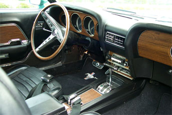 Front view of a 1969 Mustang