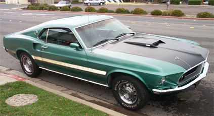 Passenger side view of a 1969 Mach 1