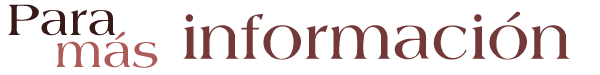 Para m�s informaci�n