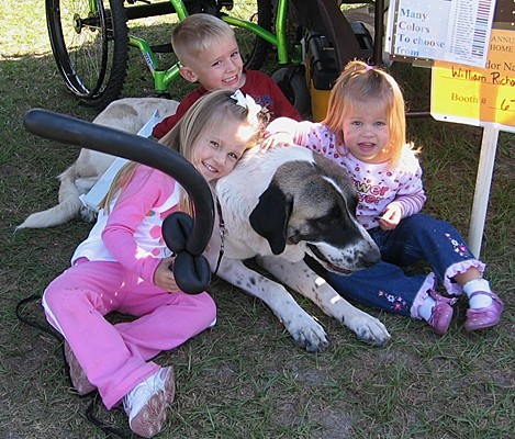 Daisy getting some of her KID FIX