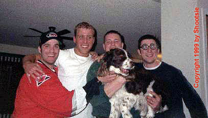 Corey, Brent, Kelly, Whipper, & Toby (Brent's Springer)