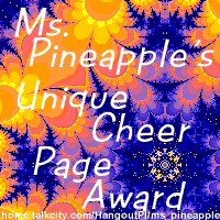 Ms. Pineapple's Unique Cheer Page Award