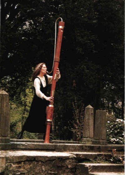Subcontrabass recorder, manufactured by Adriana Breukink, Enschede