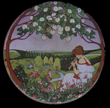 Picture on a cookie can, before 1987