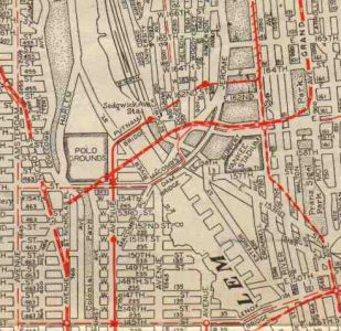 Polo Grounds & Yankee Stradium Area Map