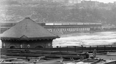 The Putnam RR tracks to the Bridge