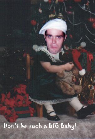 Adam moving his things... big baby