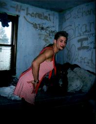 The things we do for love. Shane's girl made him wear the dress...yea sure she did.