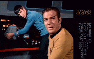 Spock and Kirk from 'The Enterprise Incident'