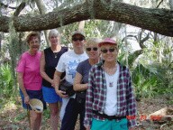 Diane, Kathy,Clementina,Donna,Brenda at the Ocala property overlooking Lake George