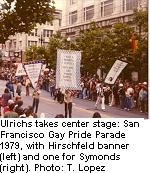 Ulrichs est le centre d'attention: Dfil de Fiert Gay  San Francisco, 1979