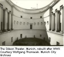 Le Thtre Odon, Munich, reconstruit aprs la Deuxime Guerre Mondiale
