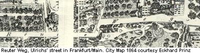 Reuter Weg, o a vcu Ulrichs.  Plan de ville 1864